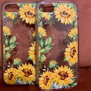 iPhone 7 clear sunflower case